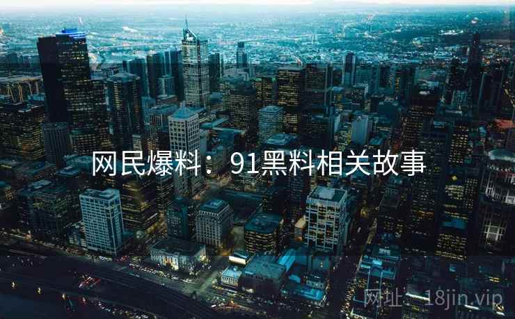 网民爆料：91黑料相关故事