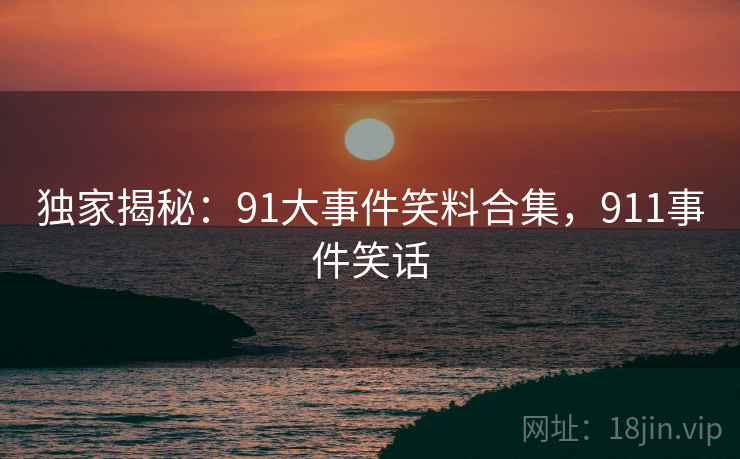 独家揭秘:91大事件笑料合集,911事件笑话